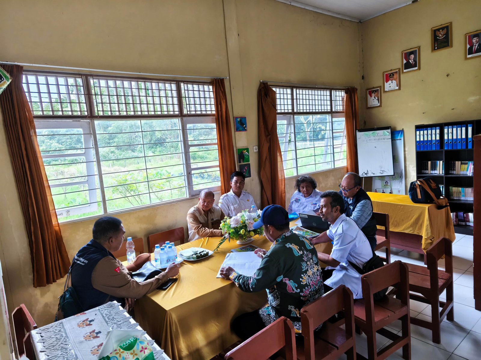 Kunjungan dari Dinas Provinsi dan 3 SMK di Kotim 